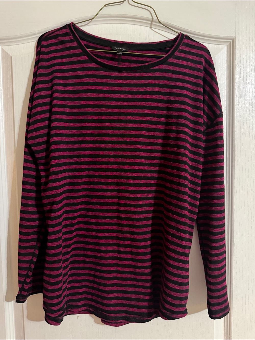 Talbots Striped Long Sleeve Top